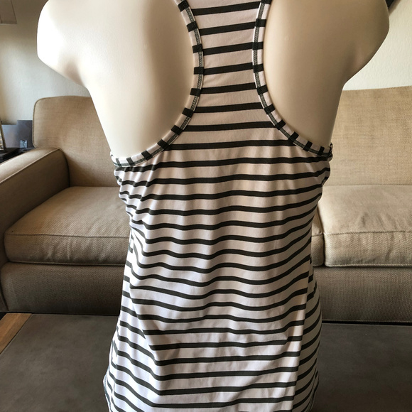 Athleta Tank, Black & white striped, size s - Picture 5 of 8